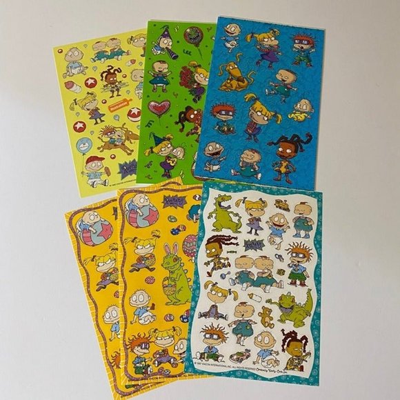Vintage 1990s 2000 Sandylion & American Greetings Rugrats Stickers - 6 Sheets - Picture 2 of 10